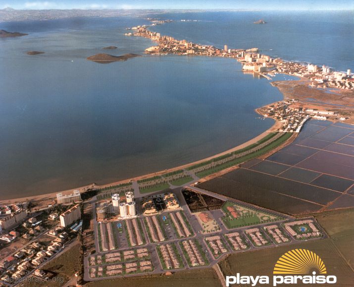 Playa Paraiso aerial view