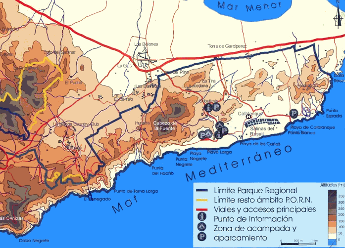 map of Calblanque